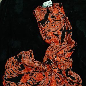 New Stunning Viking Red Rose Maxi Dress